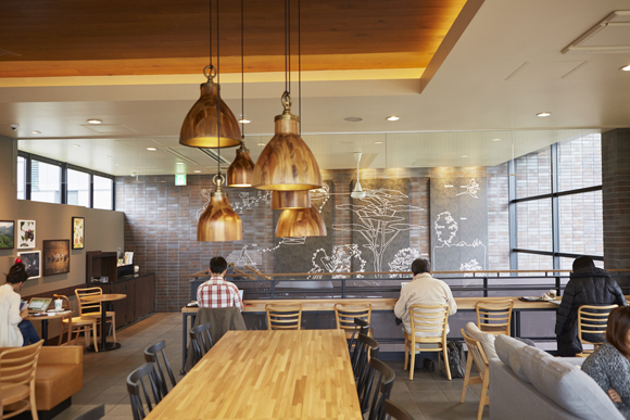 スターバックス用賀店の座席
